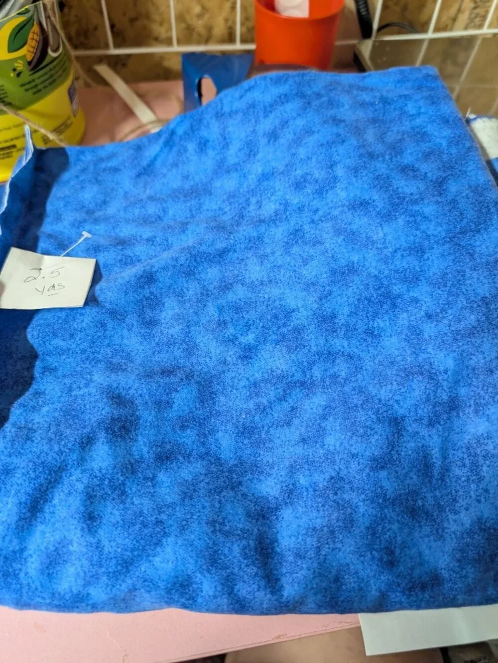 Joanne Fabrics Blue Baby Flannel Quilting Fabric 2.5 Yards
